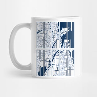 Copenhagen, Denmark City Map Typography - Coastal Mug